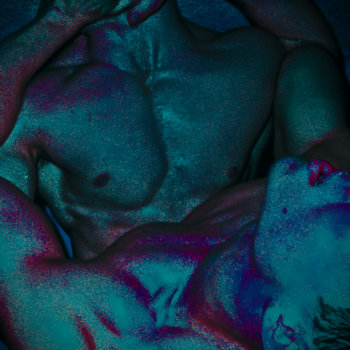 POUND cover: distorted teal and black organic forms
